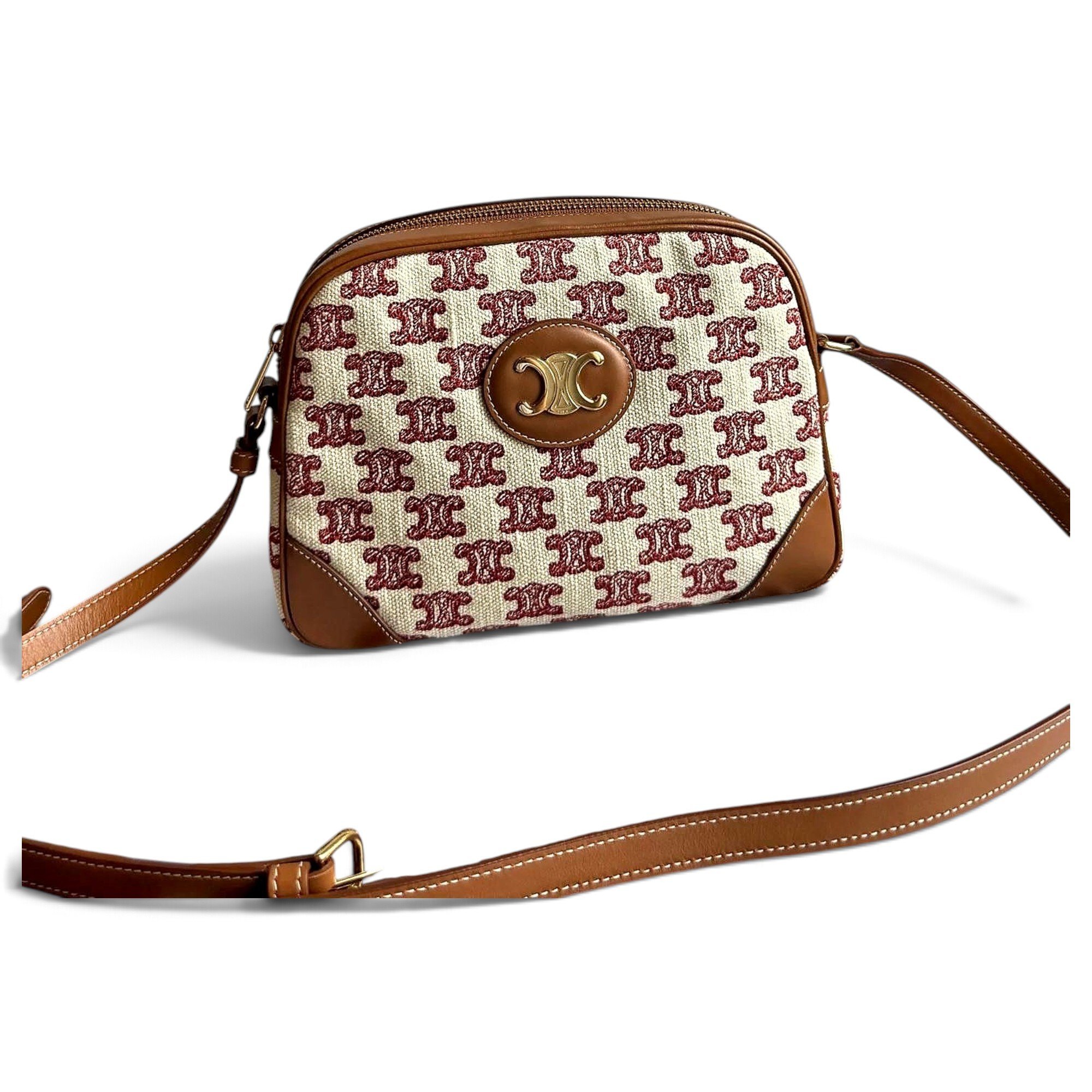 Triomphe cloth crossbody bag