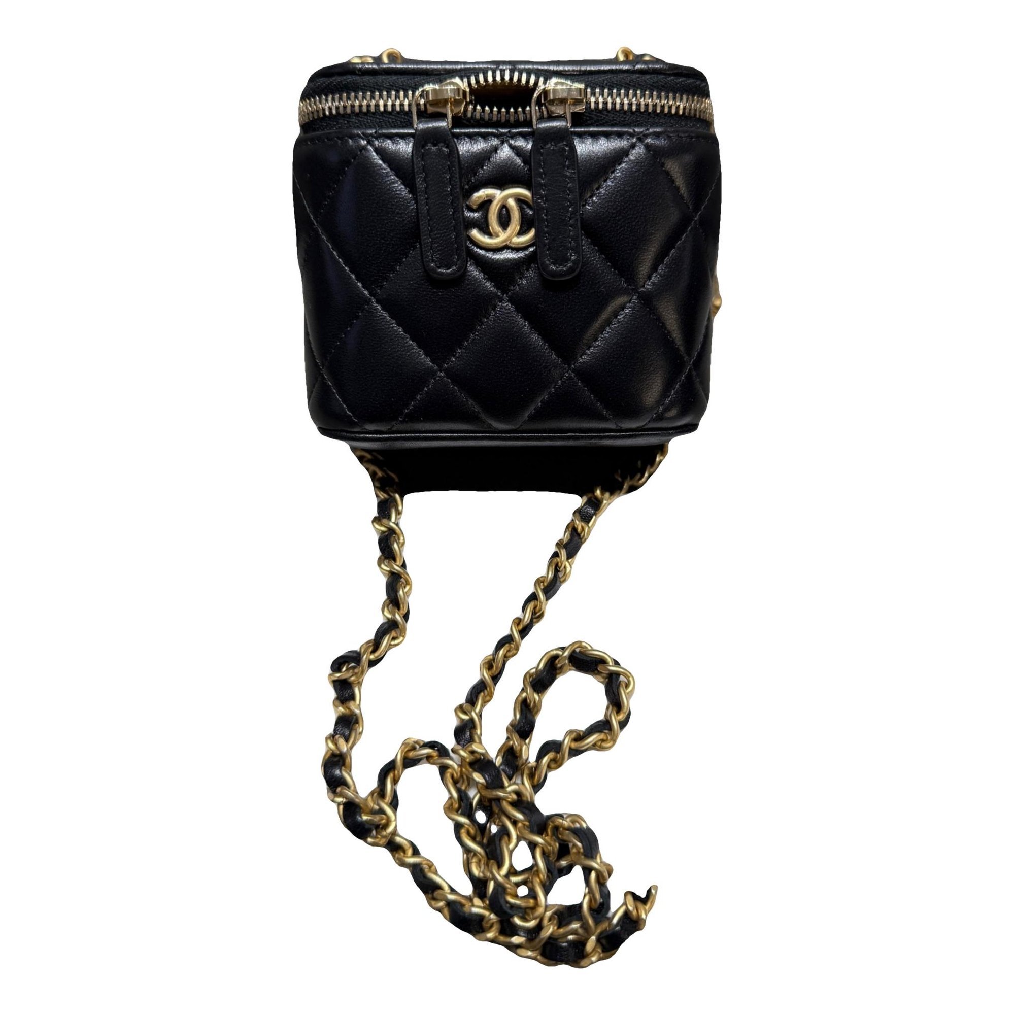 Trendy CC Vanity leather handbag