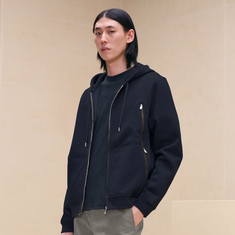 Sport capsule zipped hooded sweater