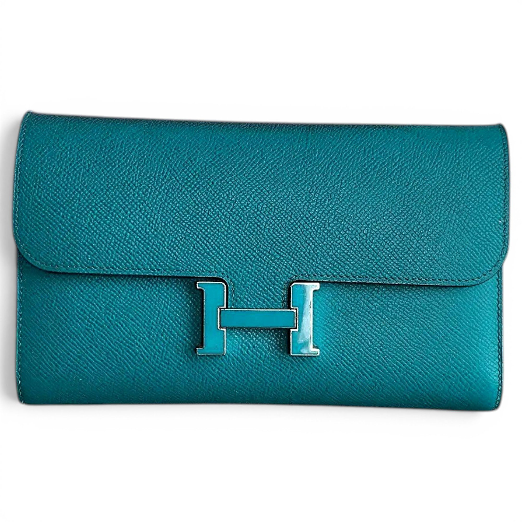 Constance leather clutch bag
