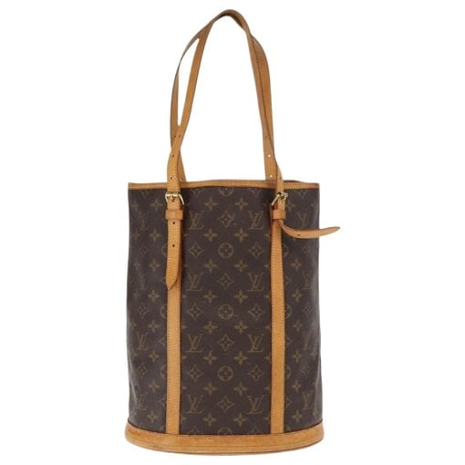Bucket leather handbag