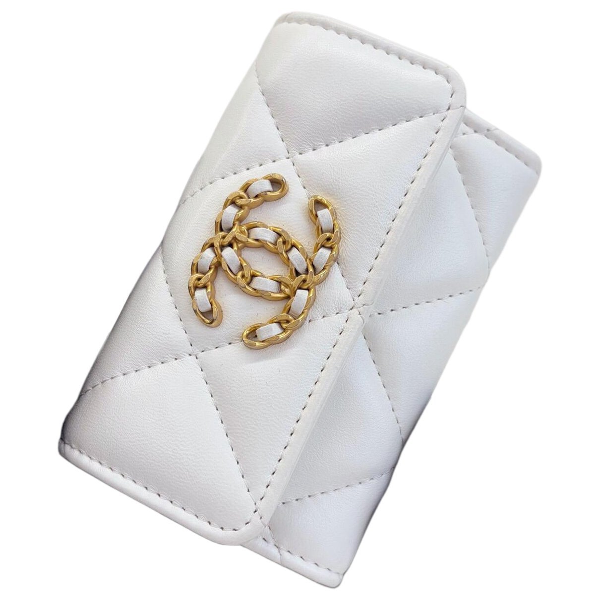 Leather clutch bag