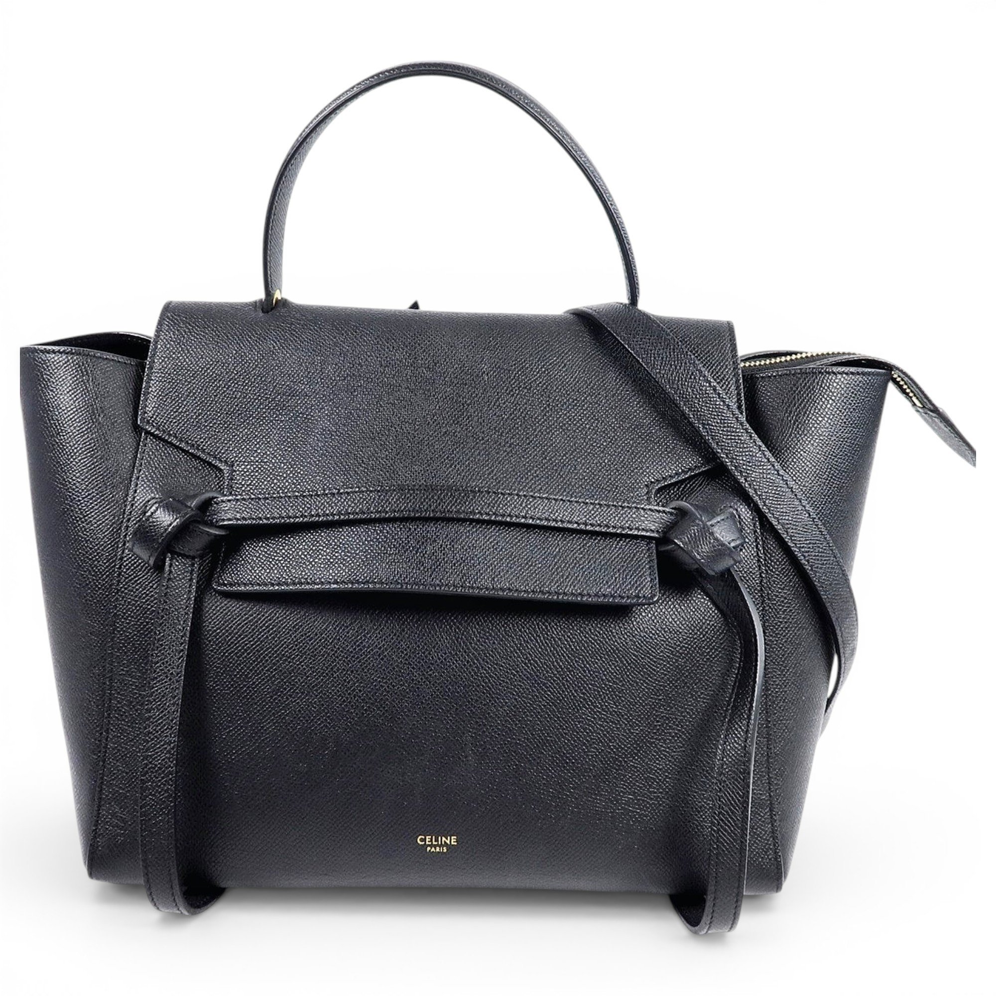 Belt leather handbag