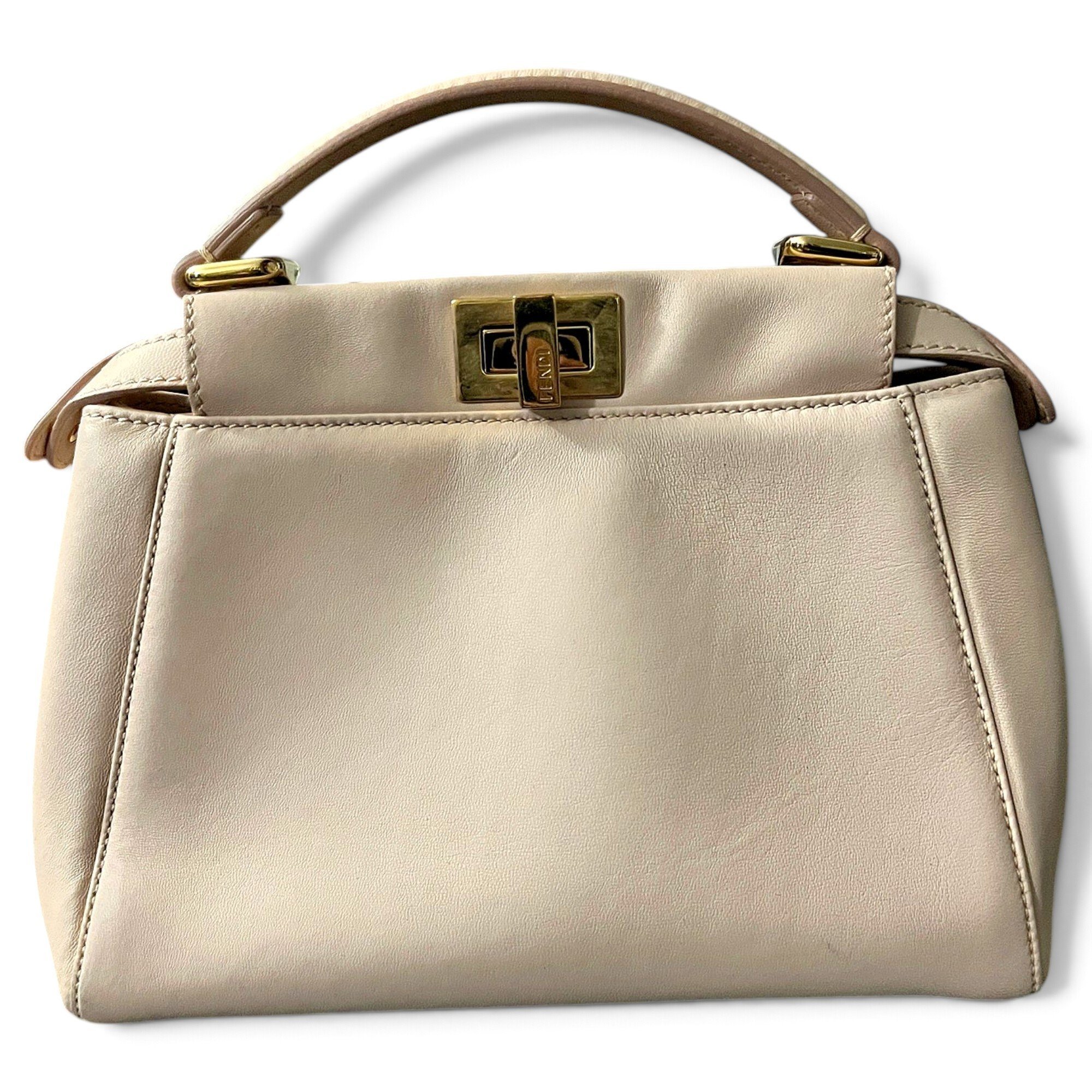 Peekaboo leather handbag