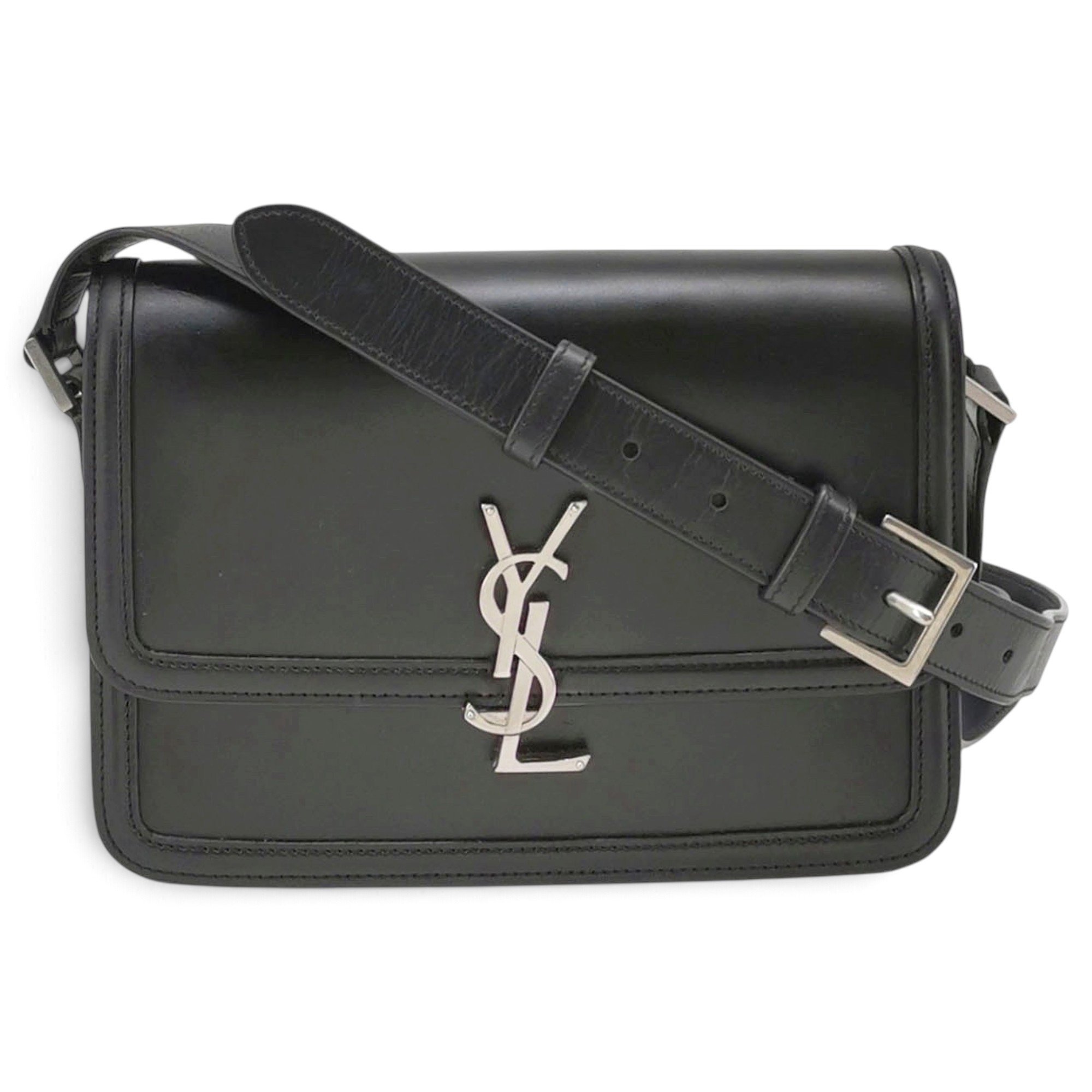 Solférino leather handbag