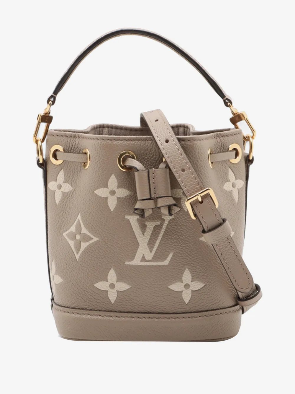 2020-2026 Bicolor Monogram Empreinte Nano Noe bucket bag