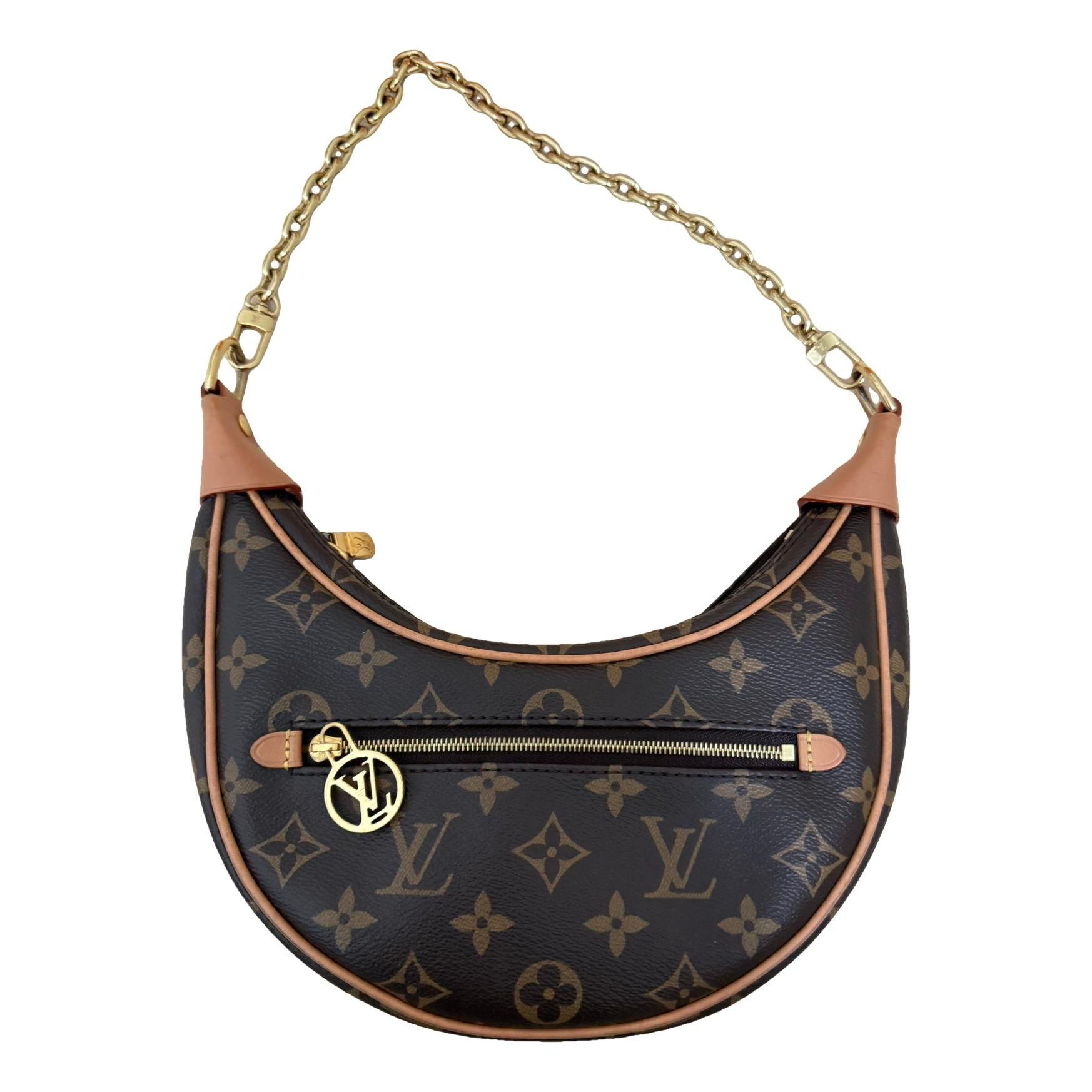 Loop leather handbag