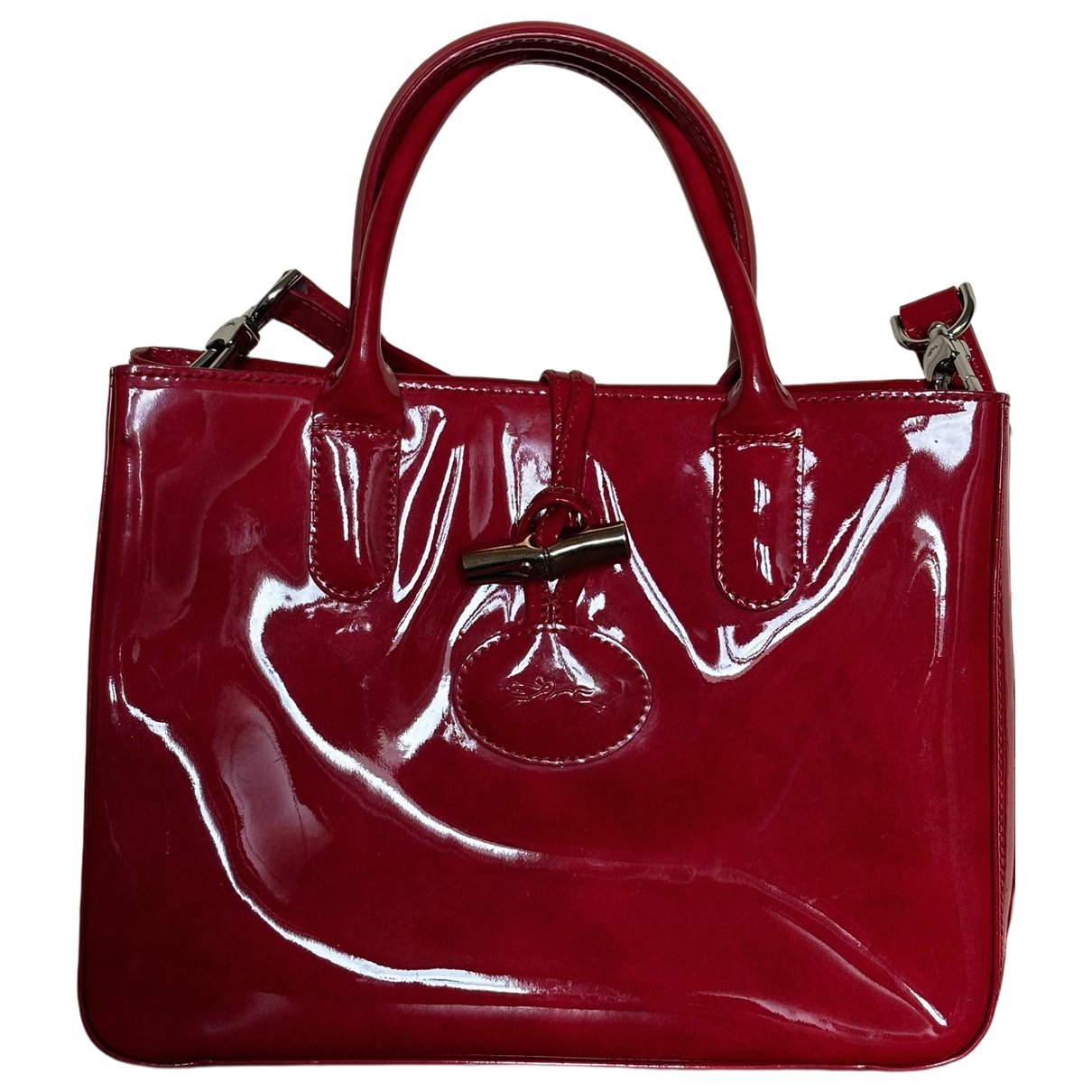 Roseau patent leather crossbody bag