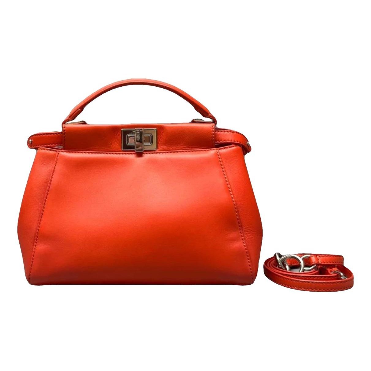 Peekaboo leather handbag