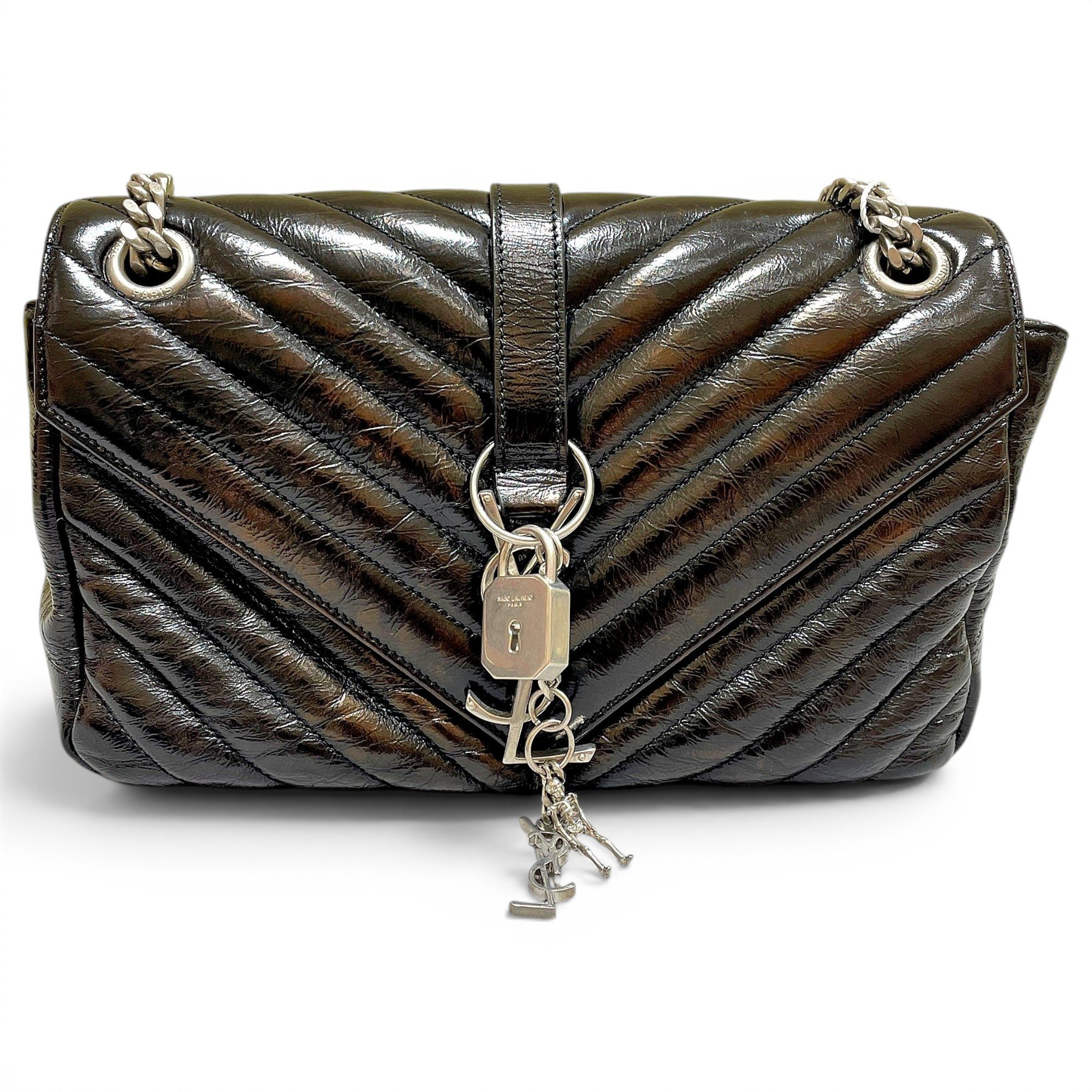 Baby monogramme leather handbag