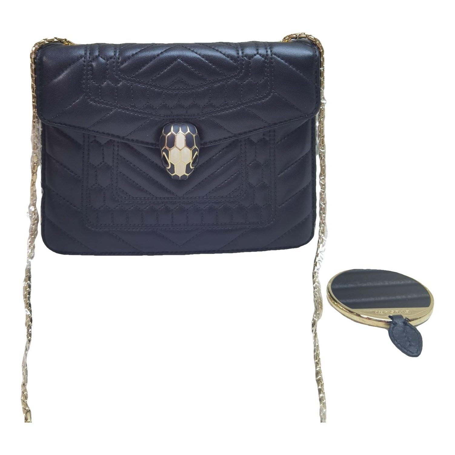 Serpenti leather handbag