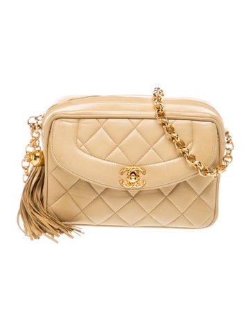 Quilted Tassel Camera Bag