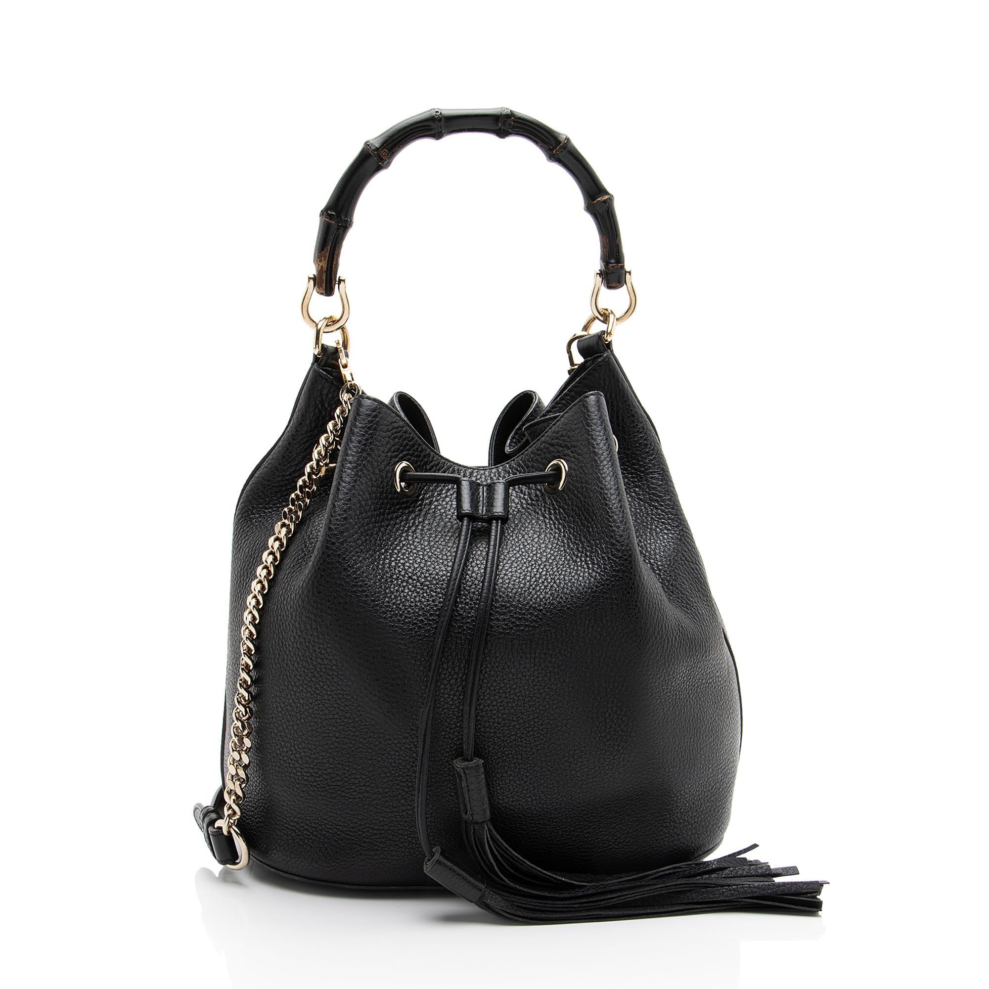 Bamboo leather handbag