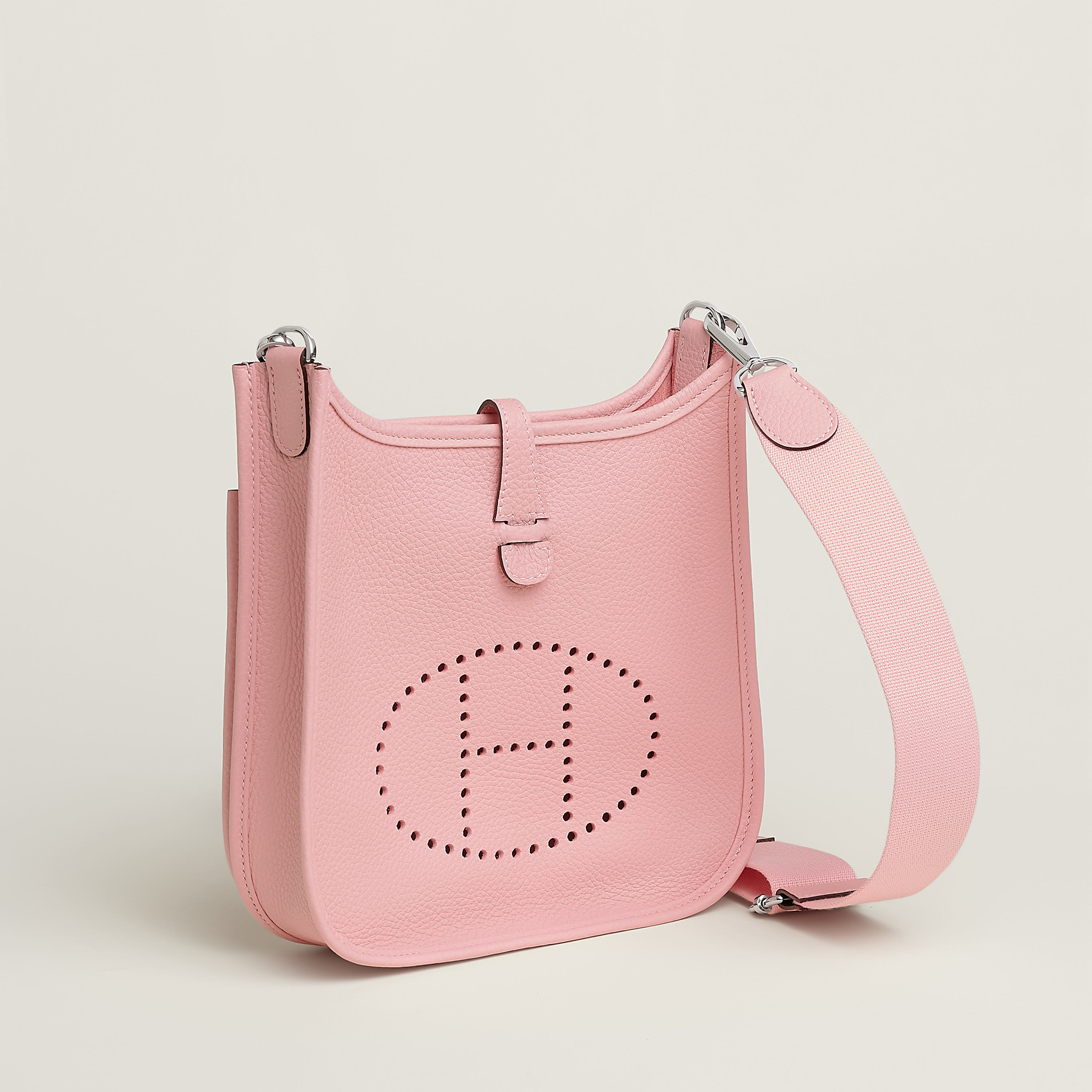 Hermès Evelyne 23 23 cm canvas Rose Sakura
