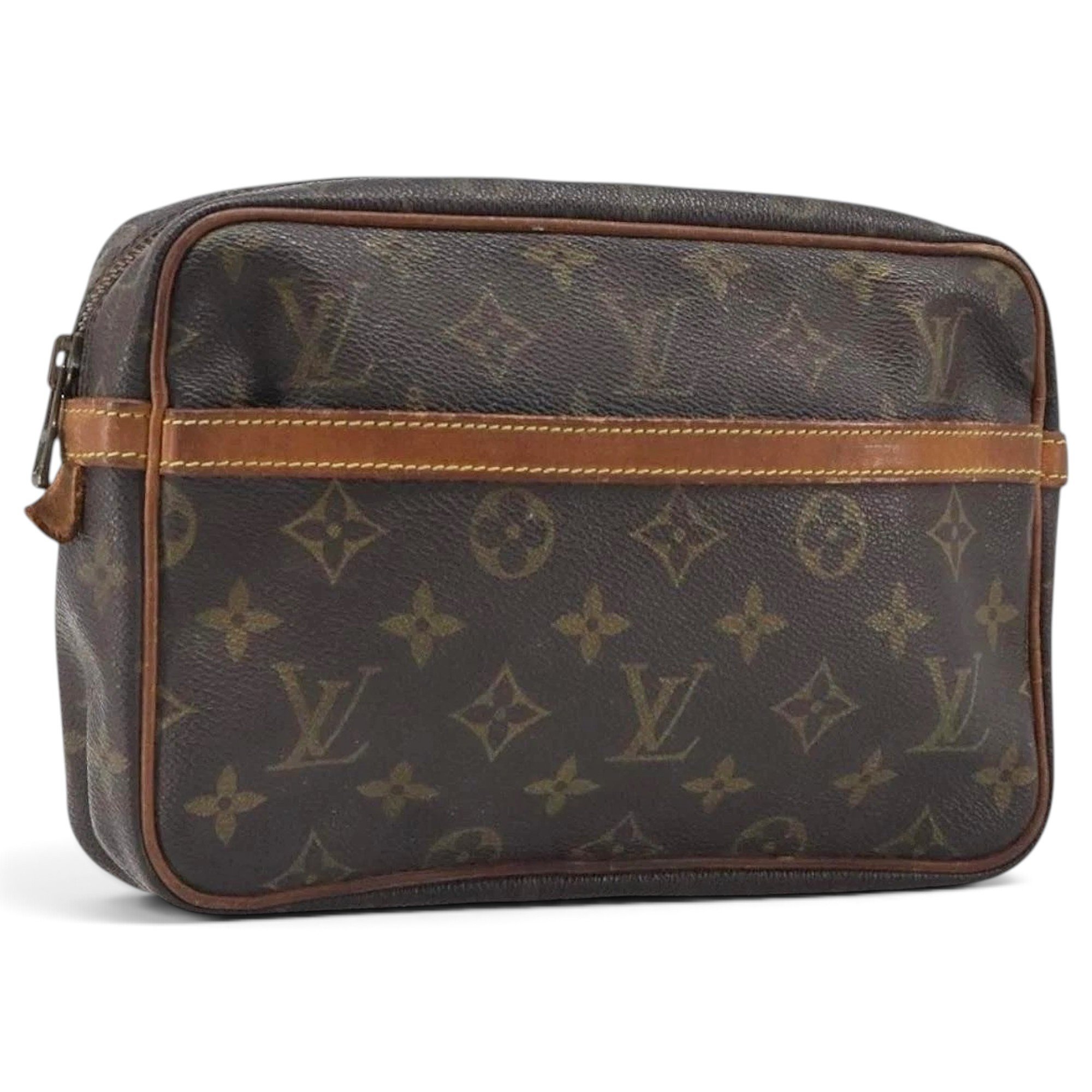 Leather clutch bag