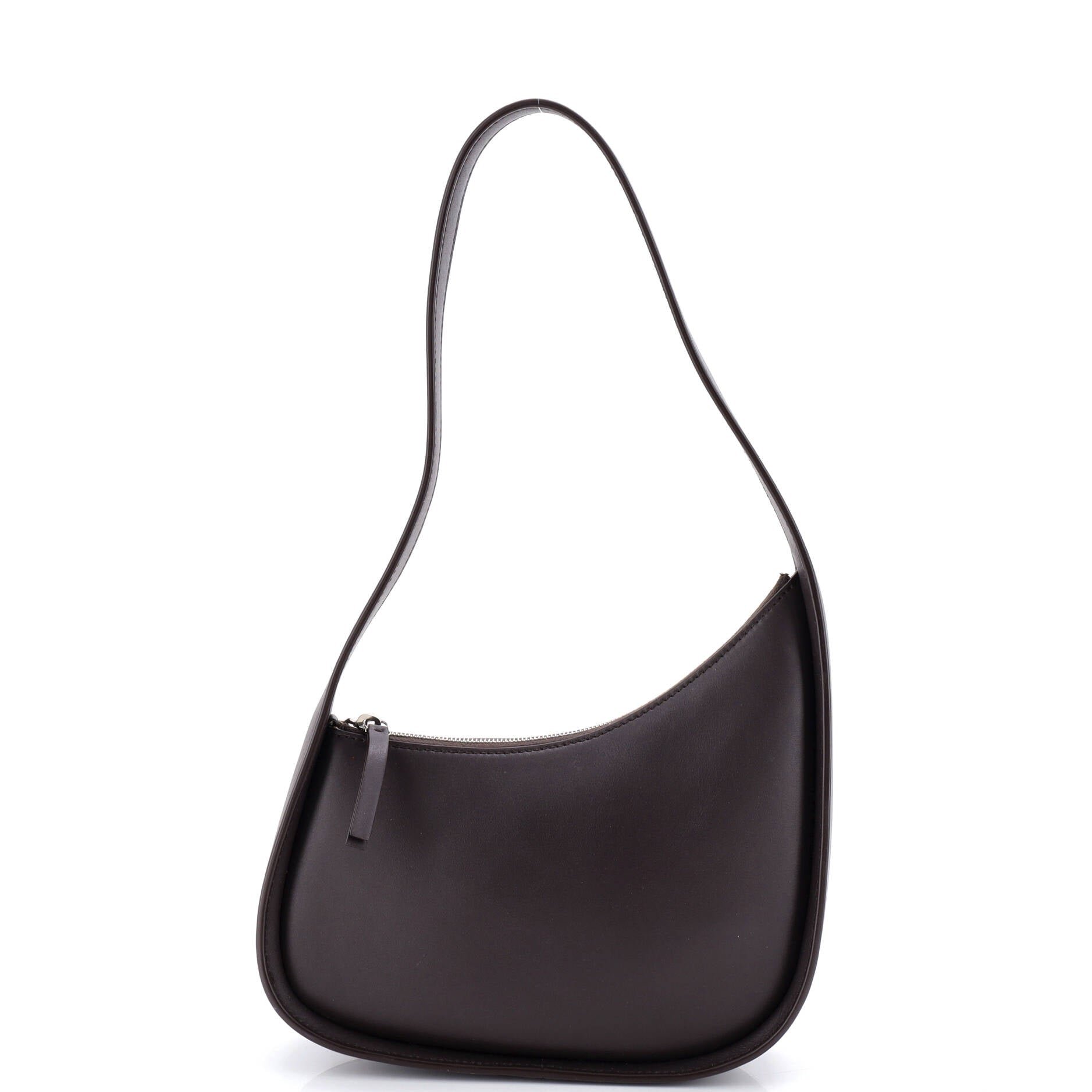 The Row Half Moon Shoulder Bag Leather