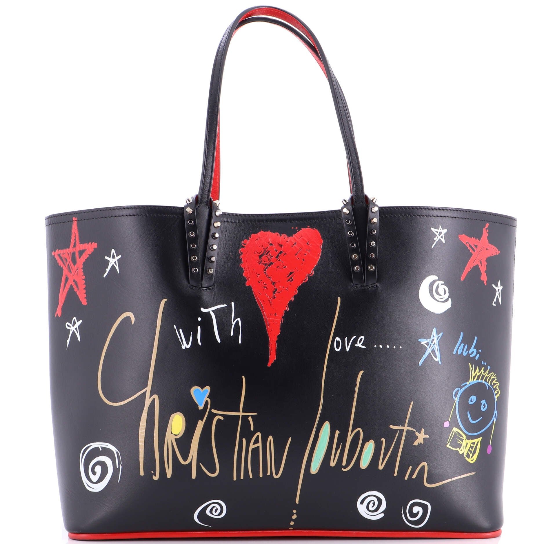 Christian Louboutin Cabata East West Tote Printed Leather Large