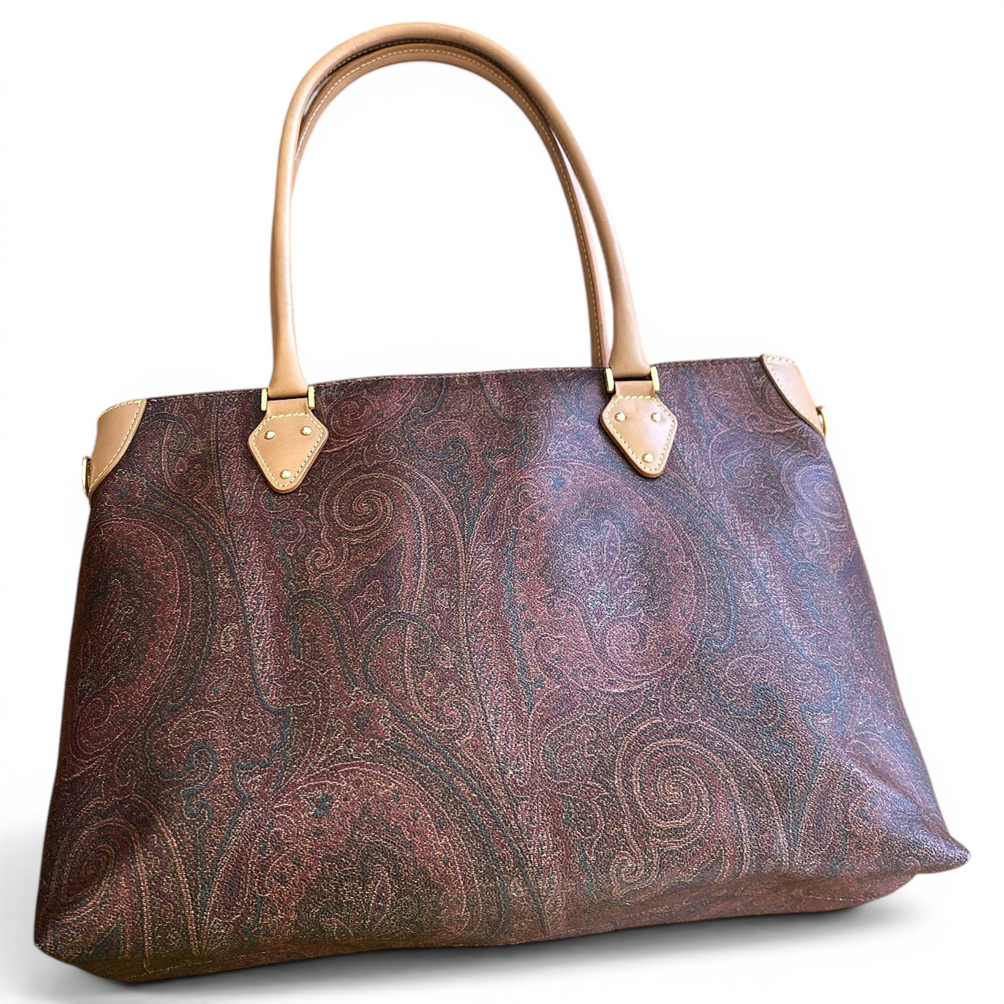 Patent leather tote