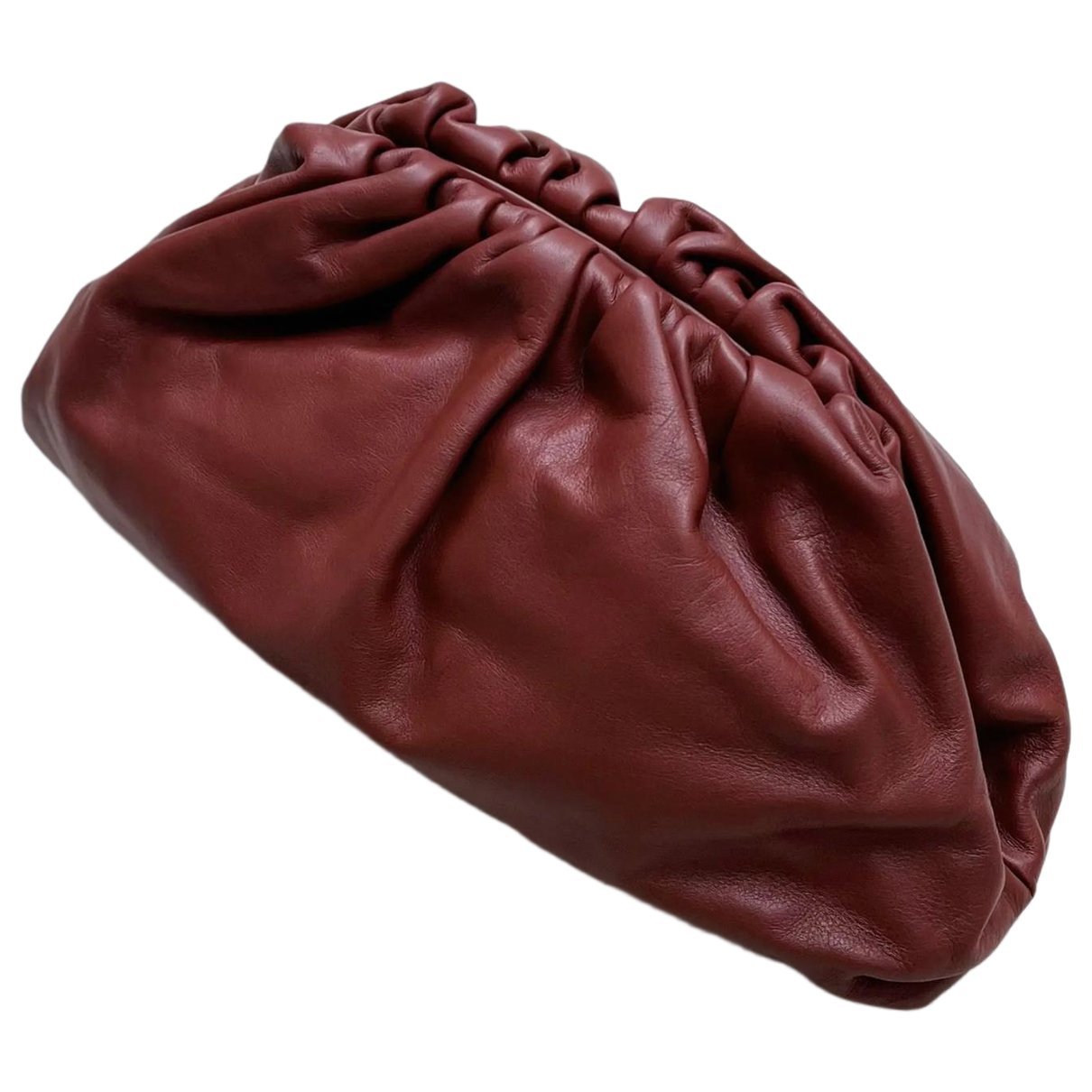Pouch leather clutch bag