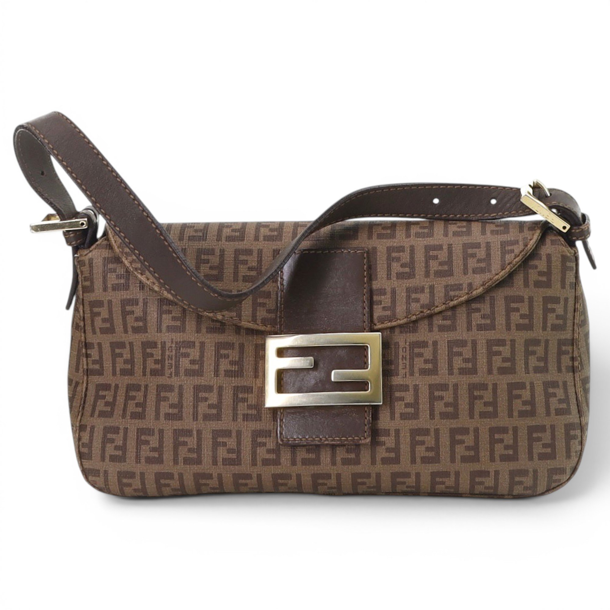 Baguette patent leather handbag