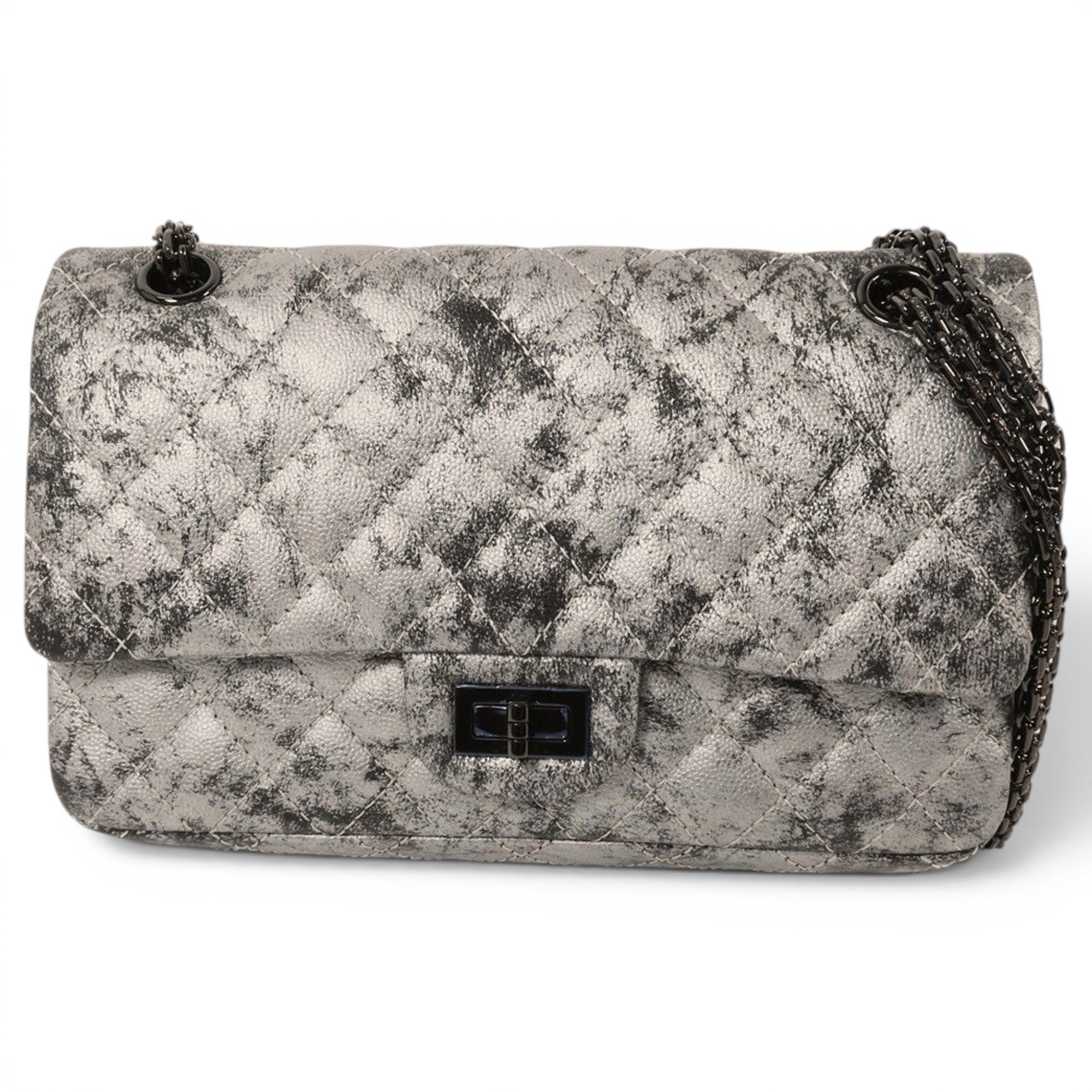 Wallet On Chain Double C leather crossbody bag