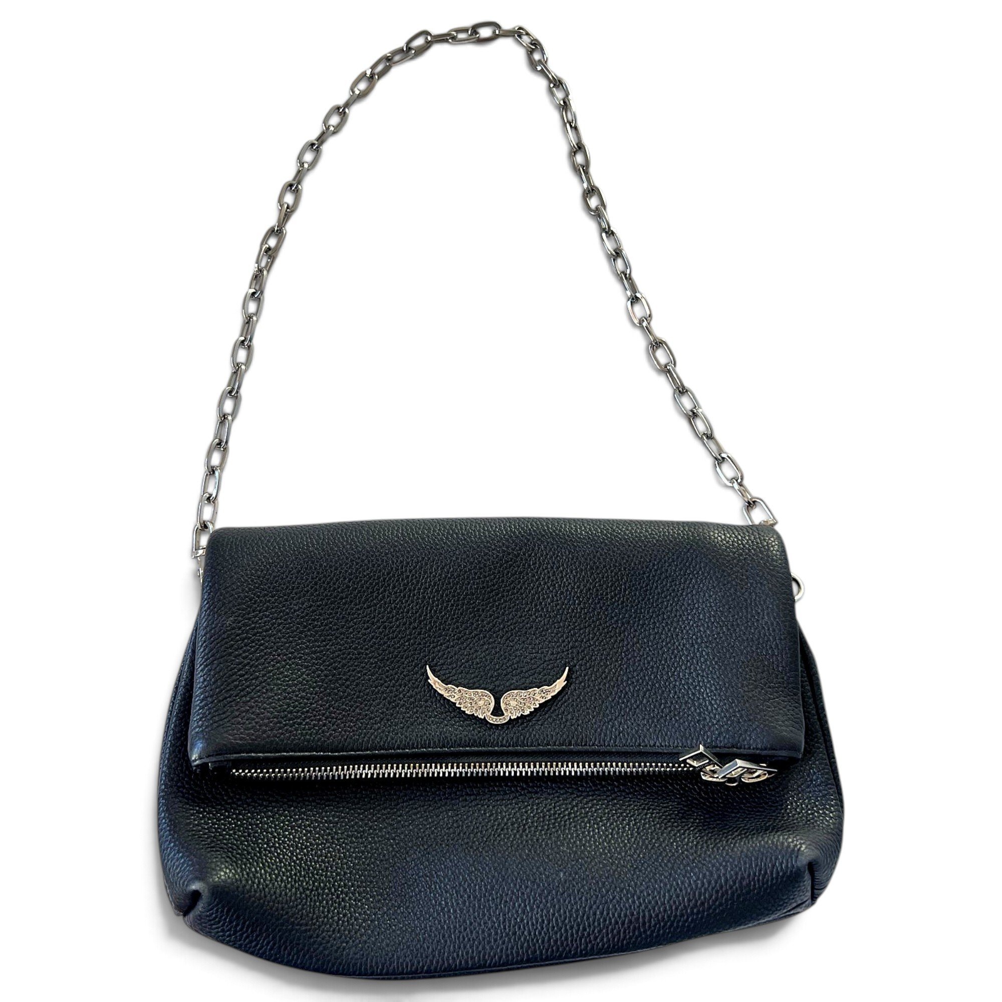 Rock leather crossbody bag