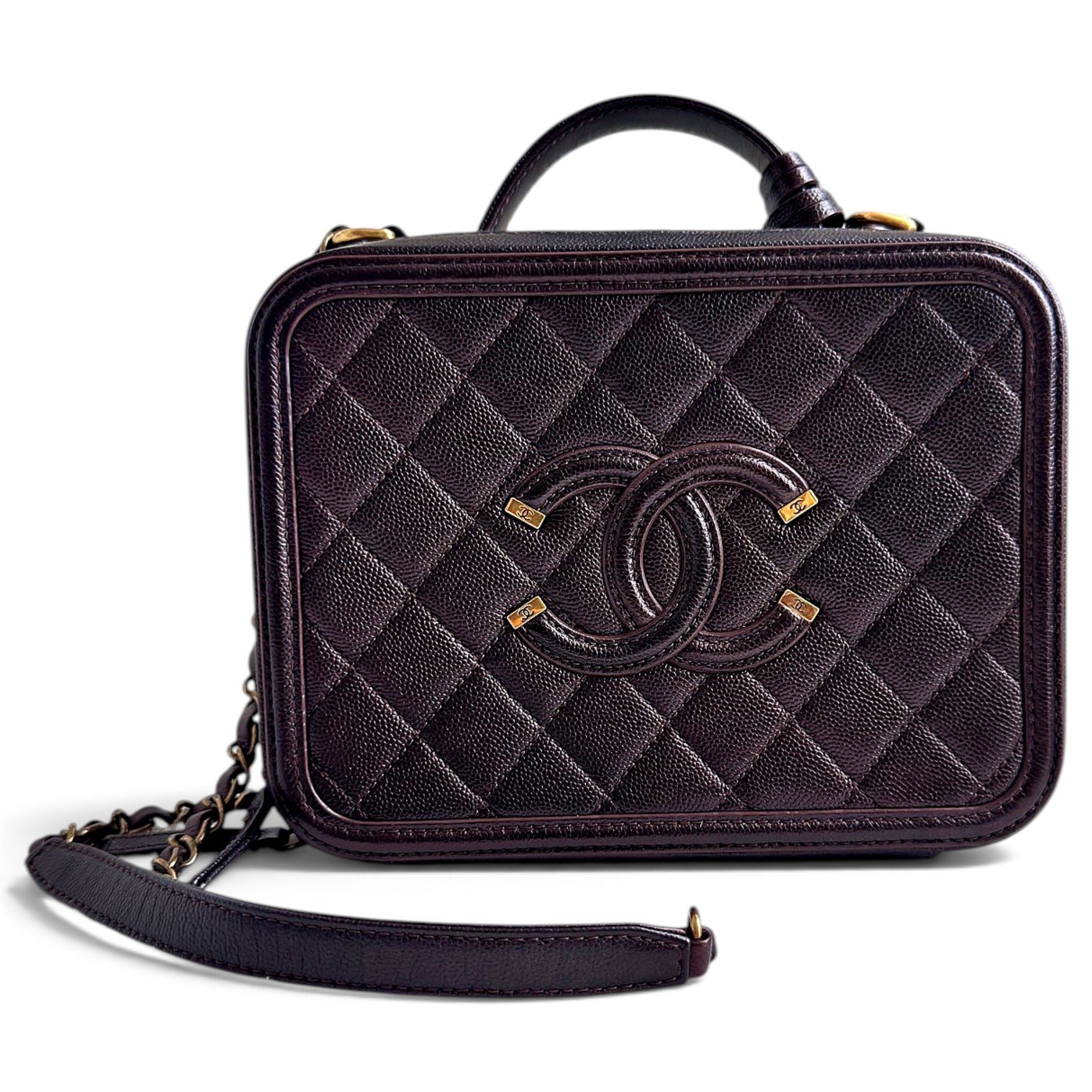 Vanity leather bag