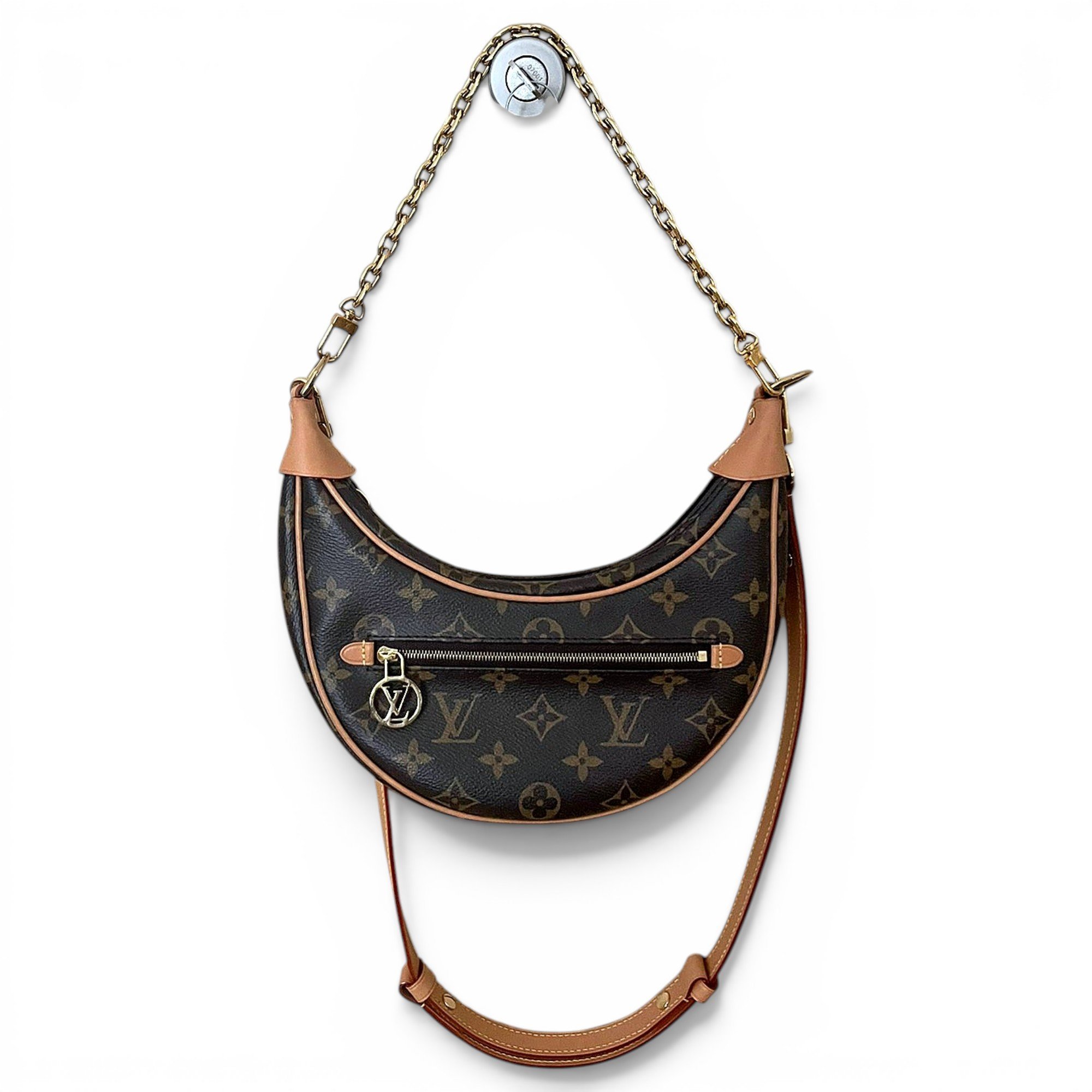 Loop leather handbag