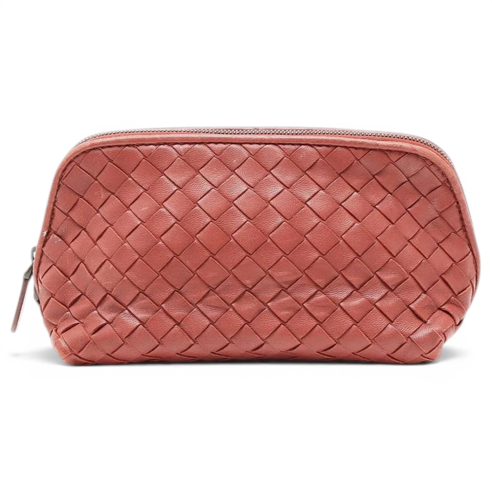 Pouch leather clutch bag