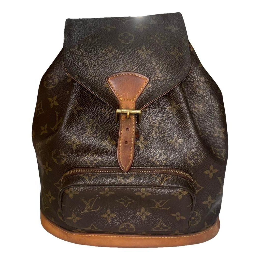 Montsouris Vintage leather backpack