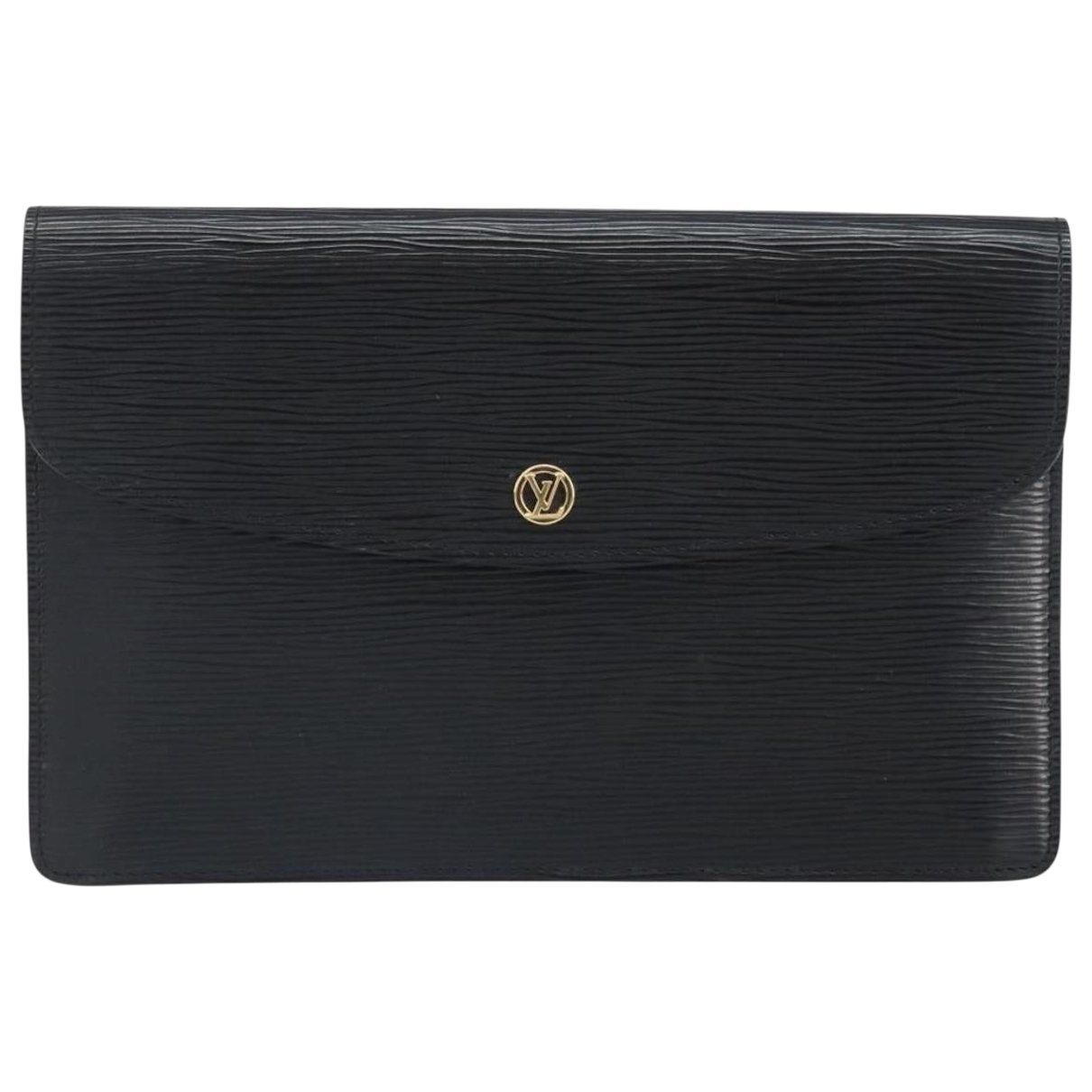 Leather clutch bag