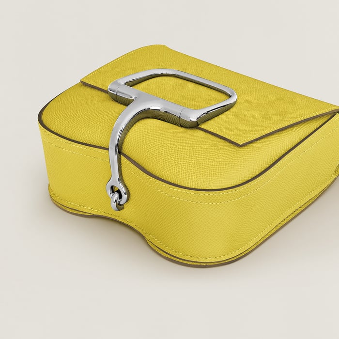 Lime Hermès Della Cavalleria Mini Bag