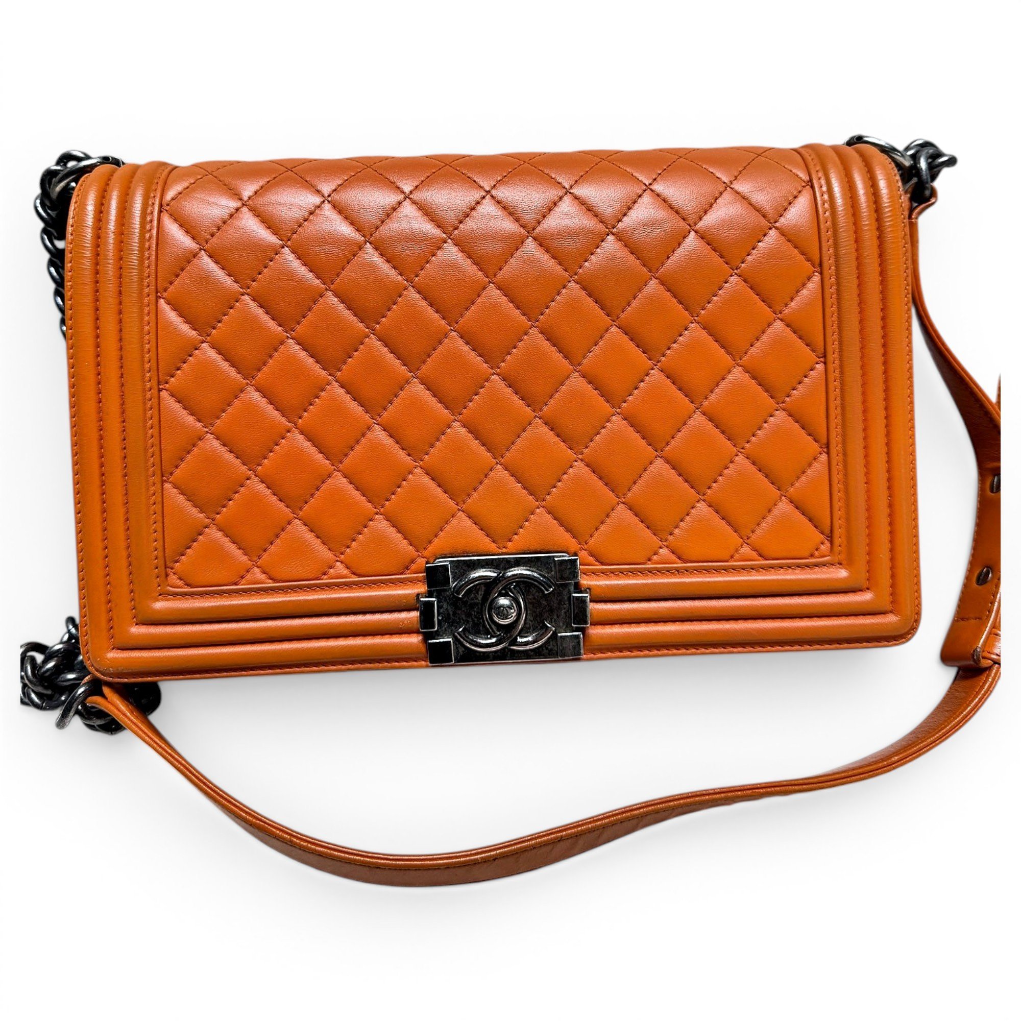 Boy leather crossbody bag