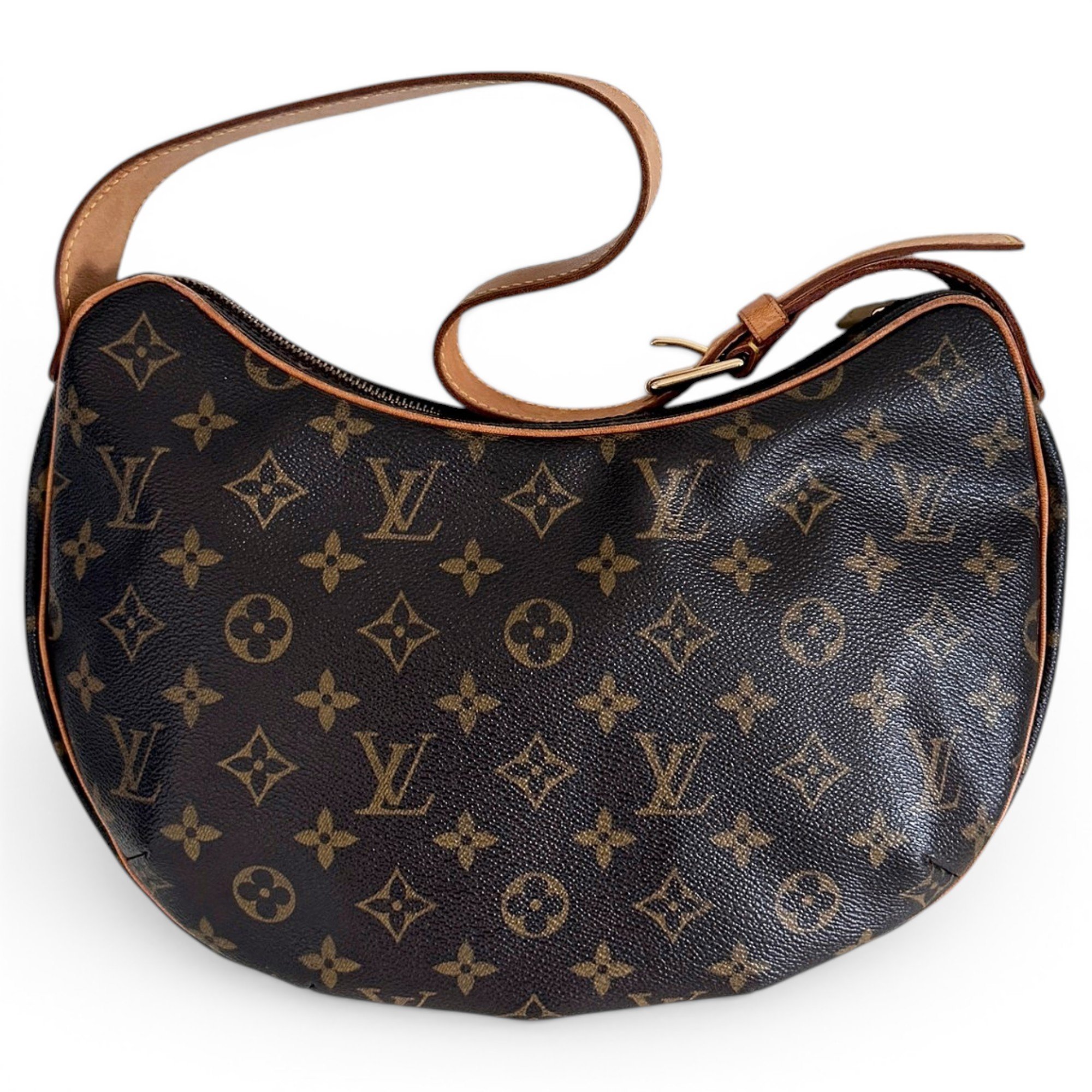 Croissant leather handbag