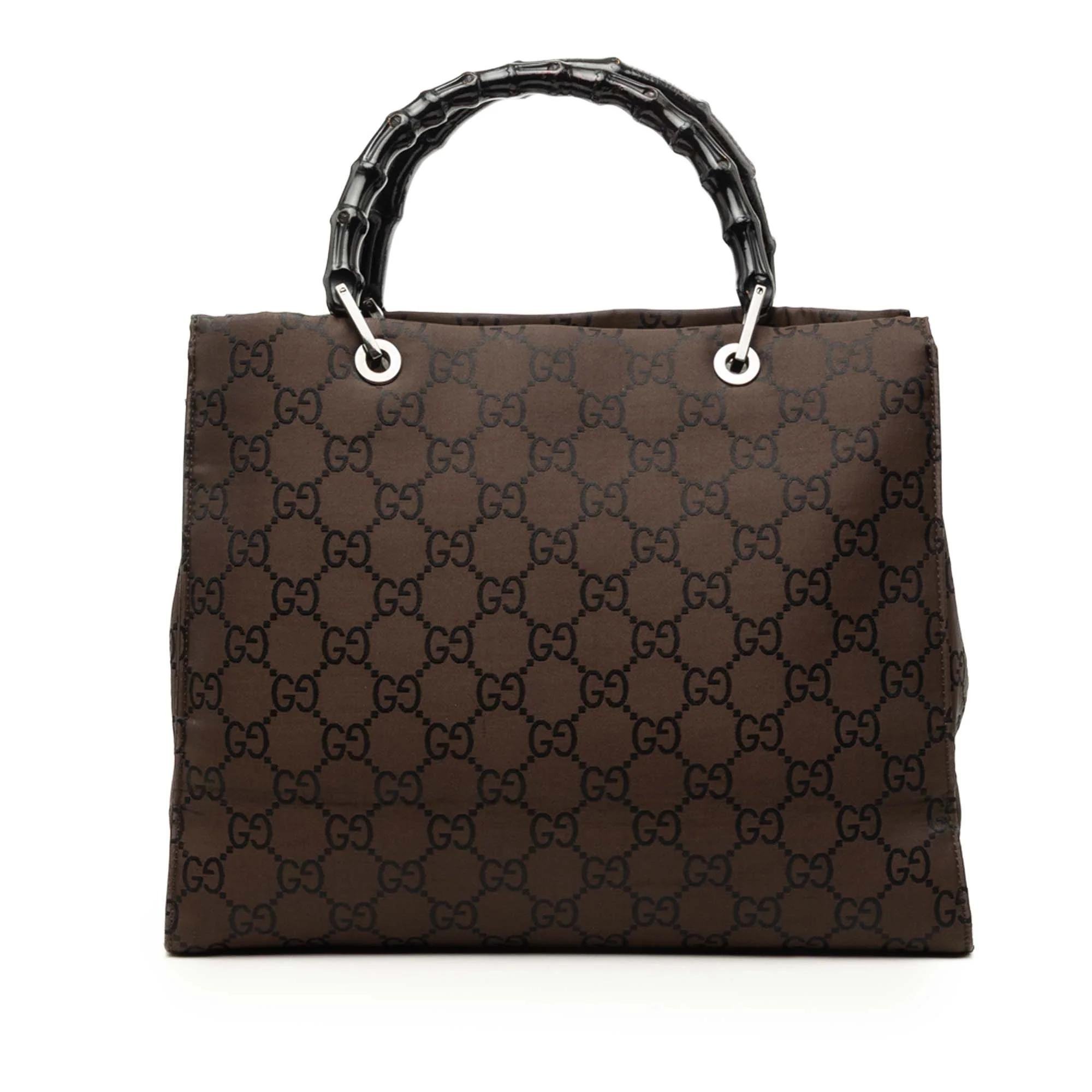 Bamboo leather handbag