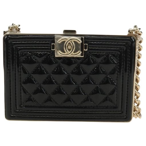Chanel Boy patent leather handbag