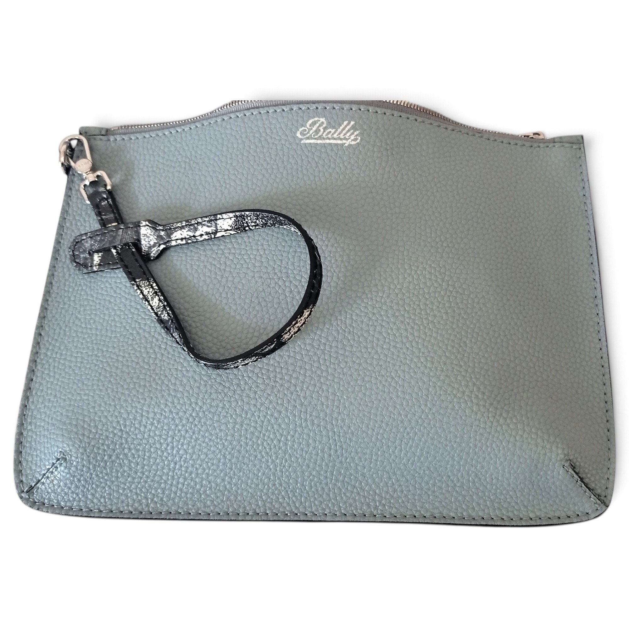 Leather clutch bag