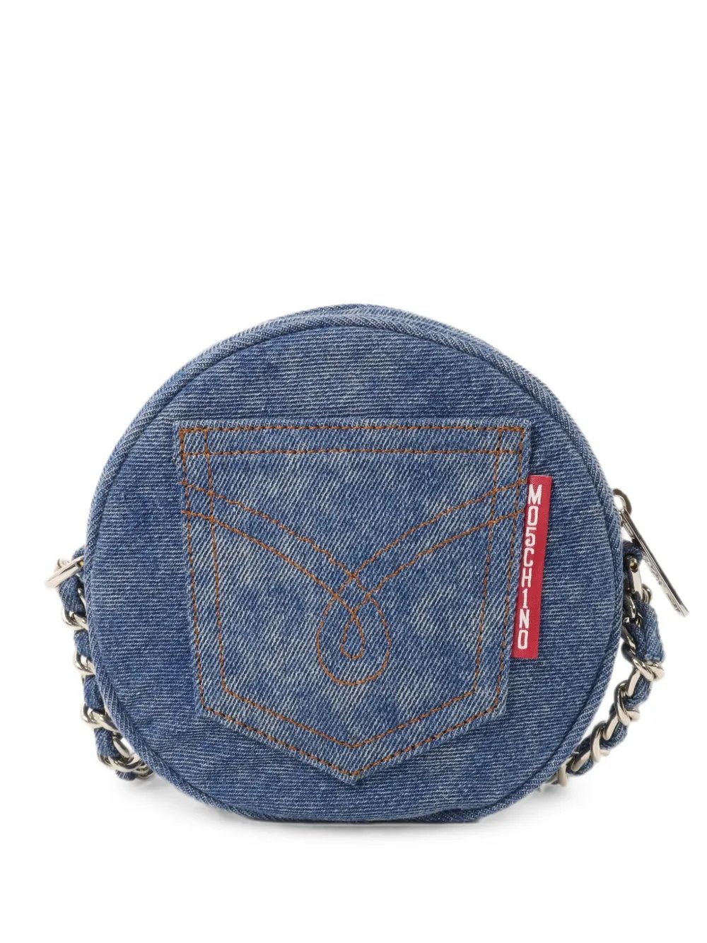 Moschino denim chain shoulder bag