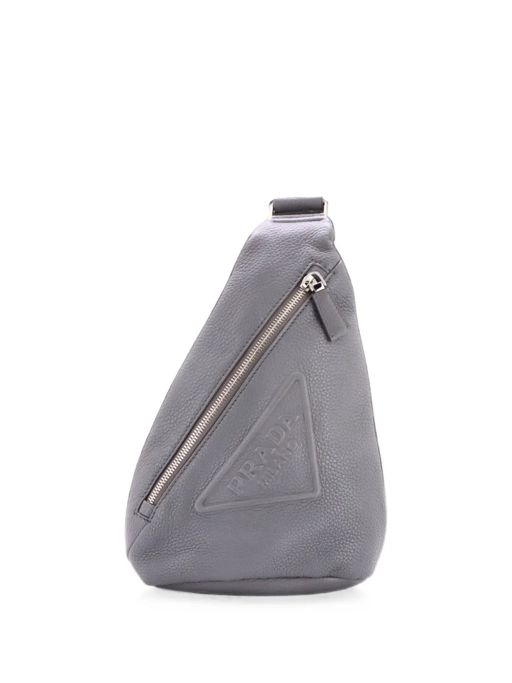 Triangle Logo Sling Bag Leather backpack