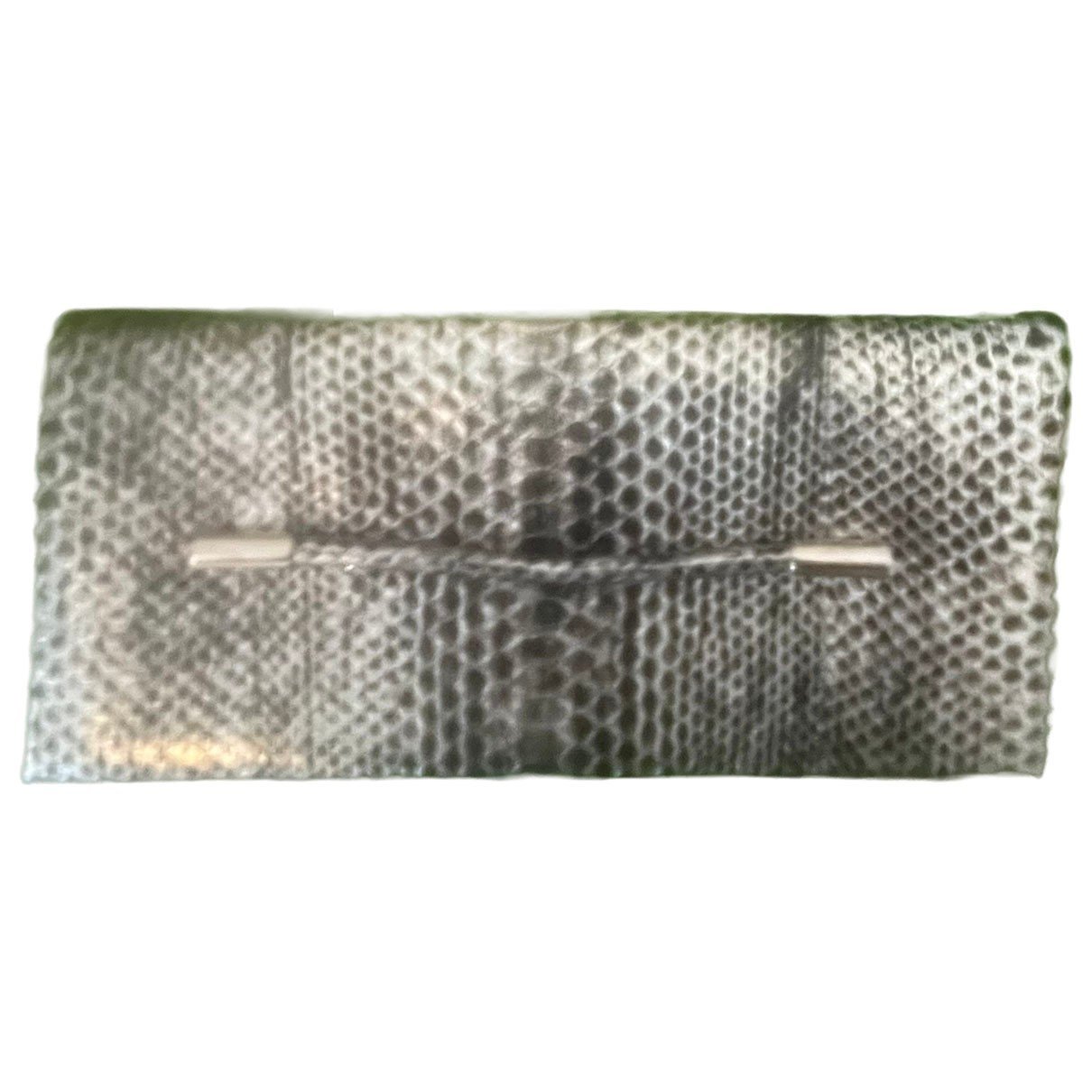 Leather clutch bag