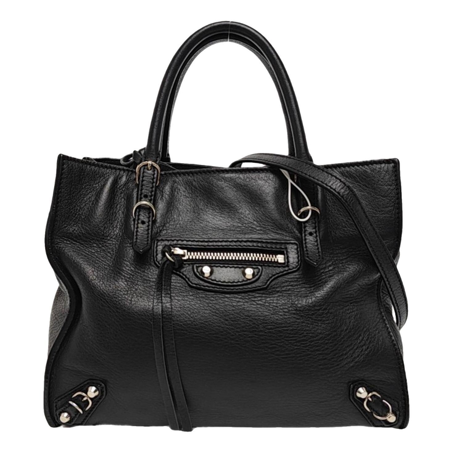 Papier leather handbag