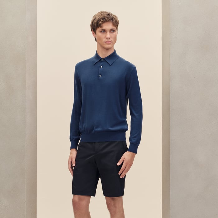 Indigo "Detail H" Polo Shirt