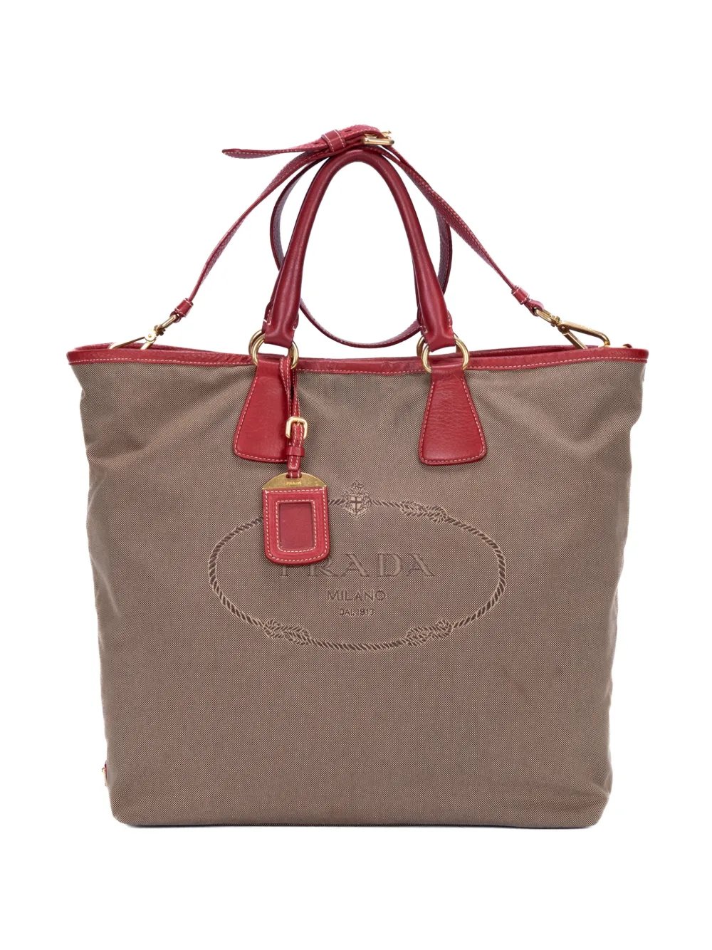 jacquard-logo tote bag