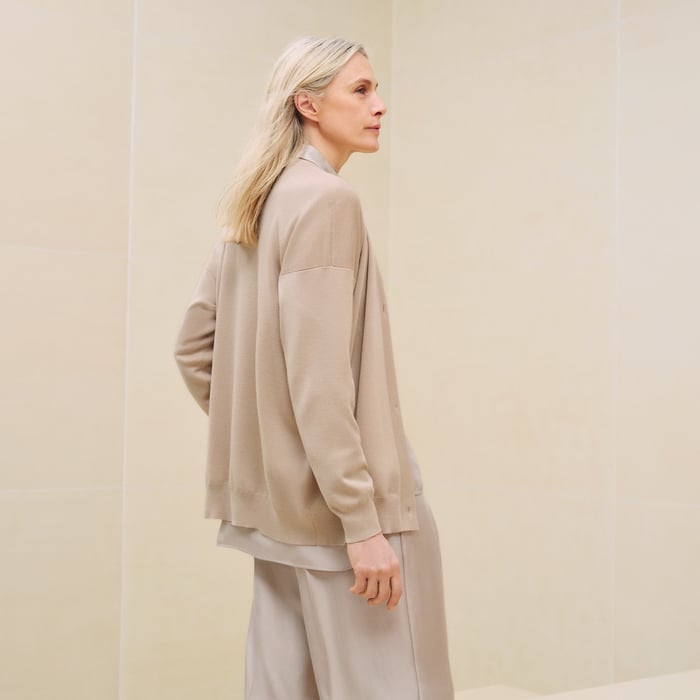 Beige Palomino Long-sleeve Cardigan