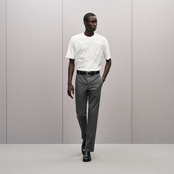 Blanc "Quadrige" Embroidered T-shirt