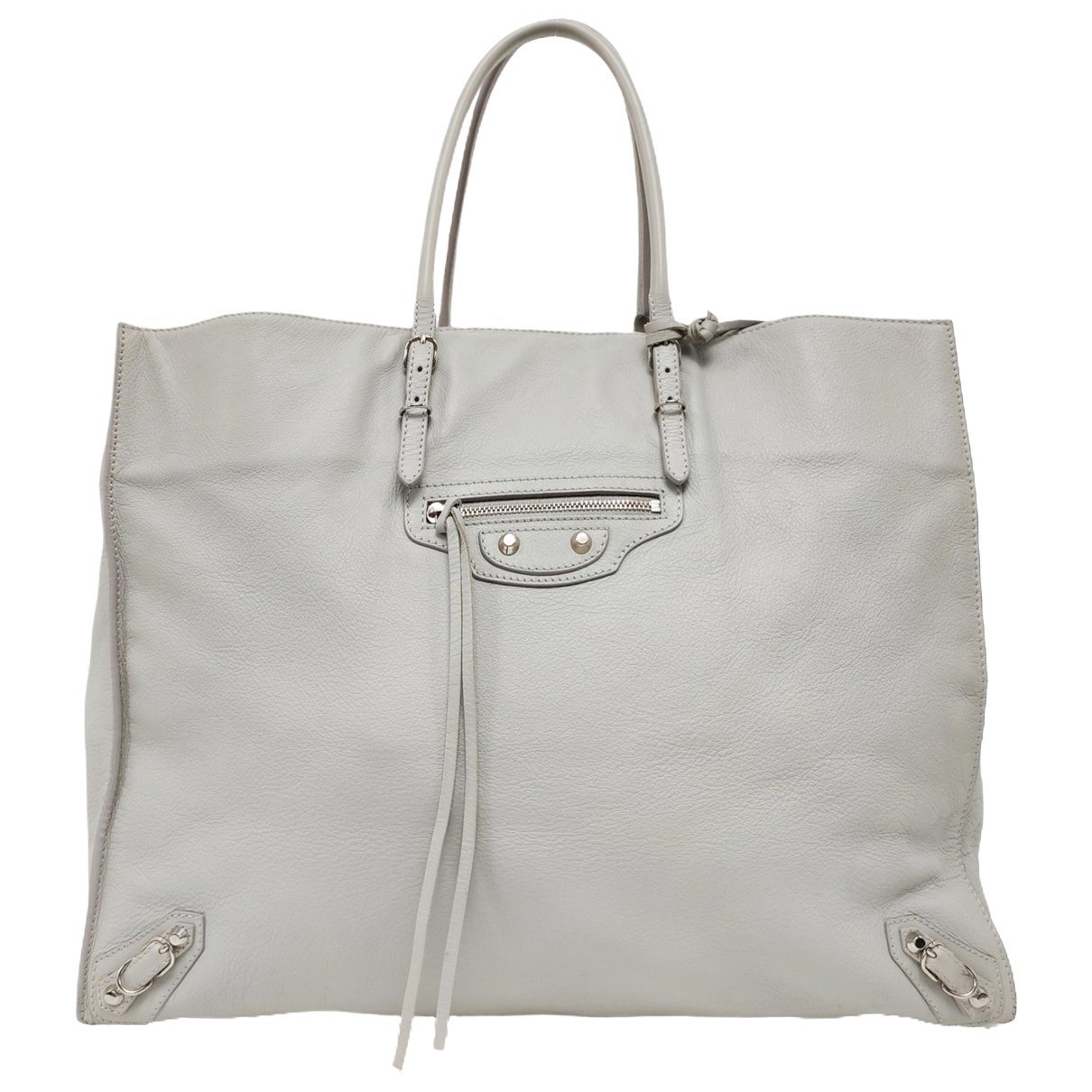 Papier leather handbag