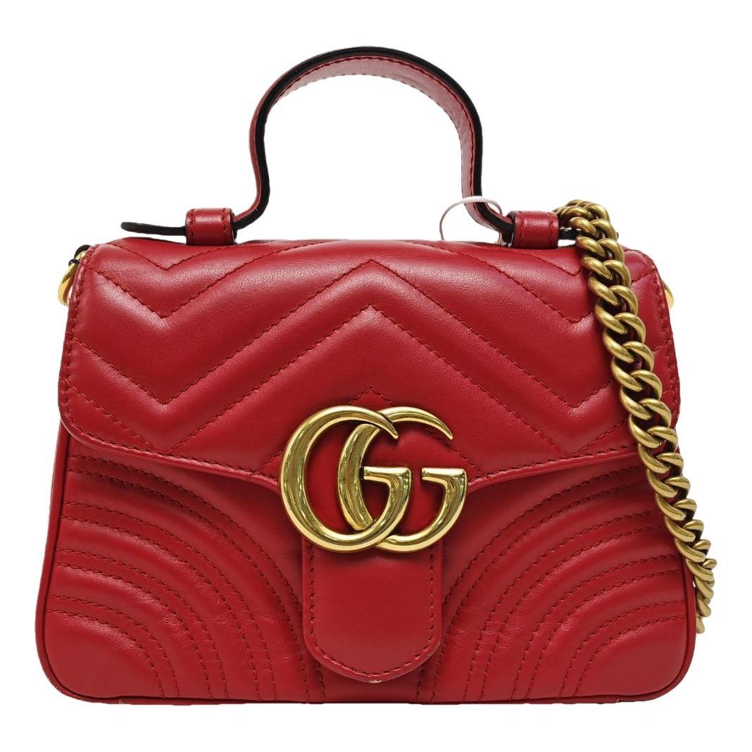 GG Marmont Flap leather handbag