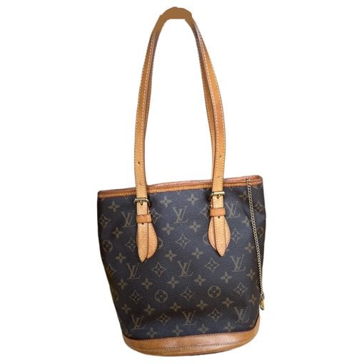 Bucket leather handbag