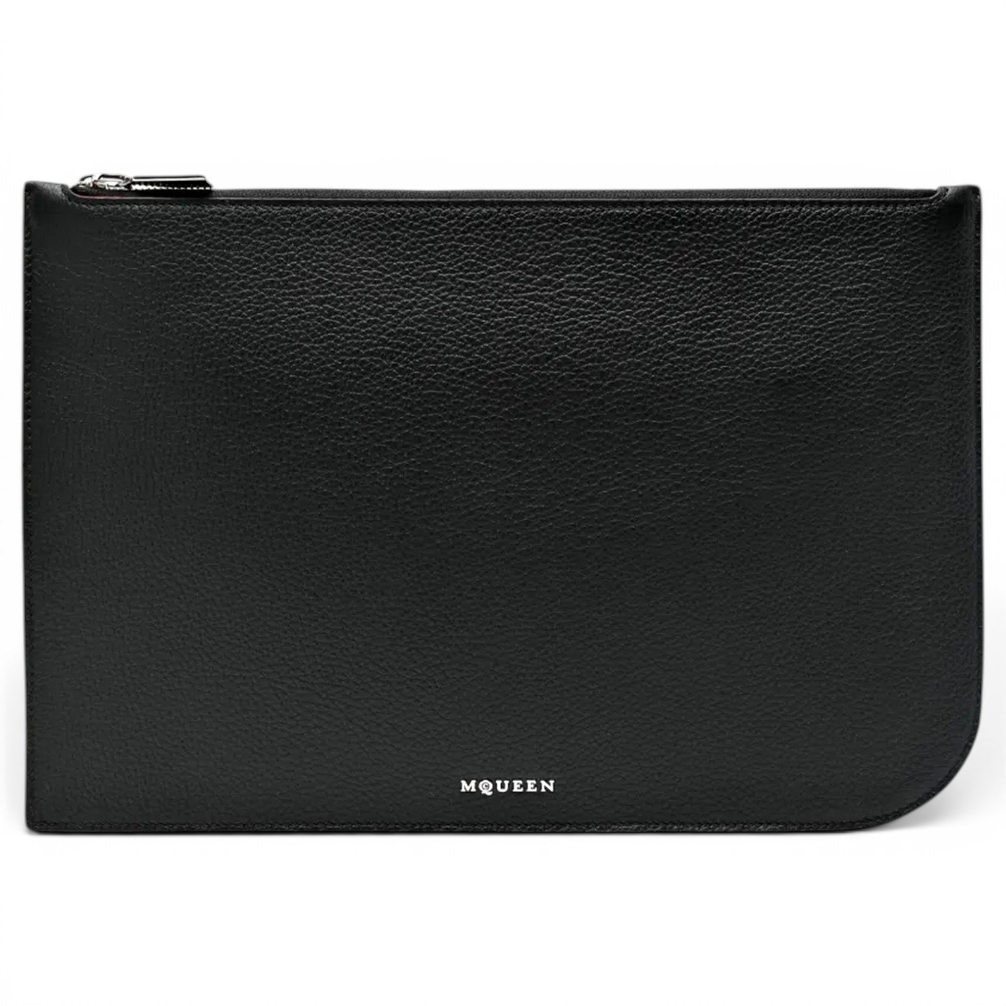 Leather clutch bag