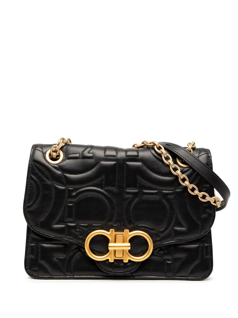 2000-2026 Quilted Leather Gancini Flap shoulder bag